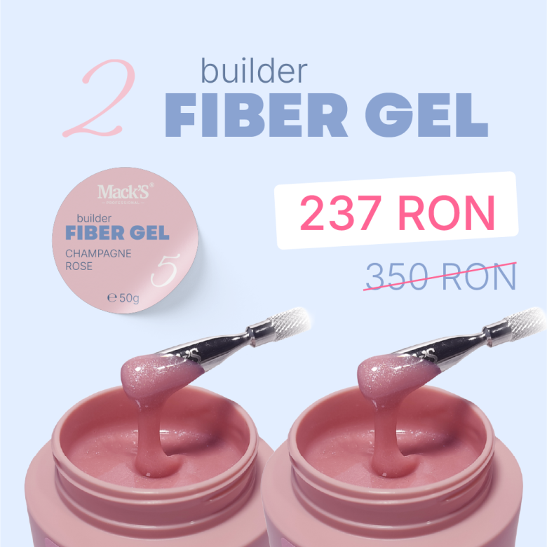 2X Fiber Champagne Rose 5/50g.