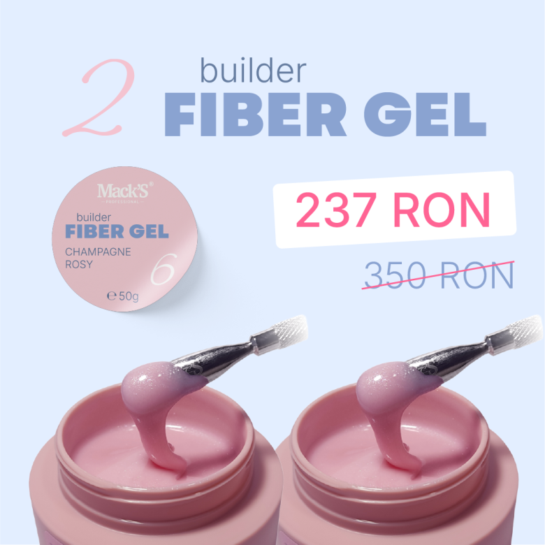 2X Fiber Champagne Rosy 6/50g.