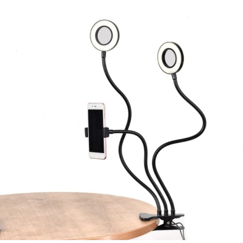 Lampa cu lumina dubla black