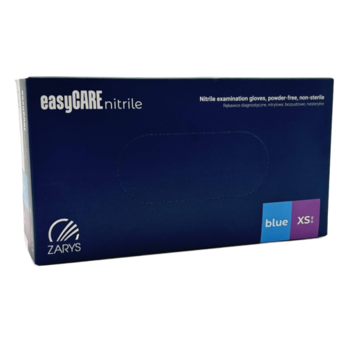 Manusi nitril de unica folosinta, Blue, XS, 100 buc